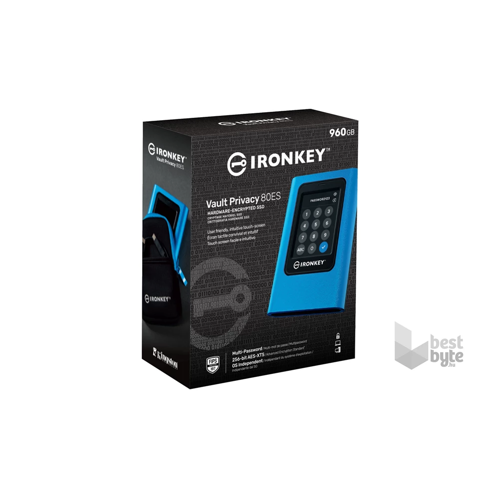 Kingston IronKey Vault Privacy 80 960GB USB3.2 külső SSD
