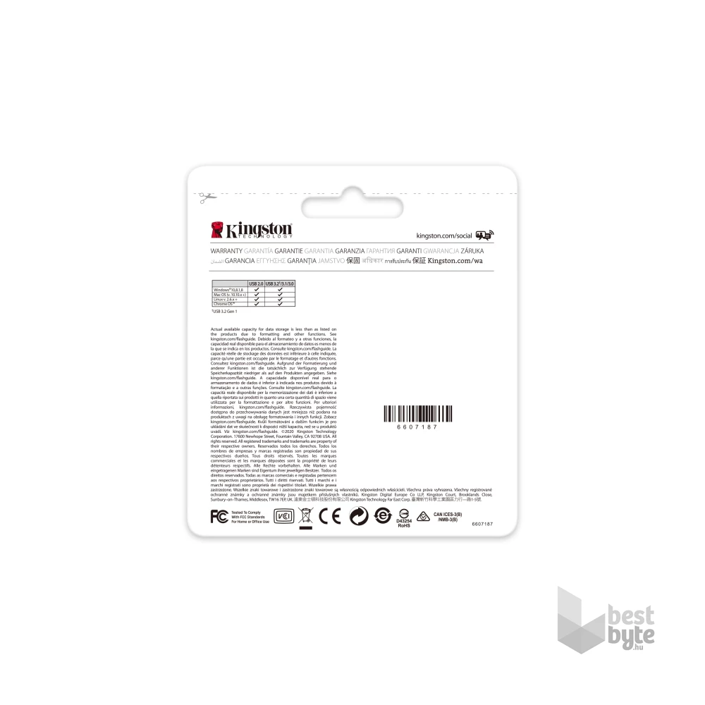 Kingston Kyson 128GB USB 3.2 Ezüst (DTKN/128GB) Flash Drive