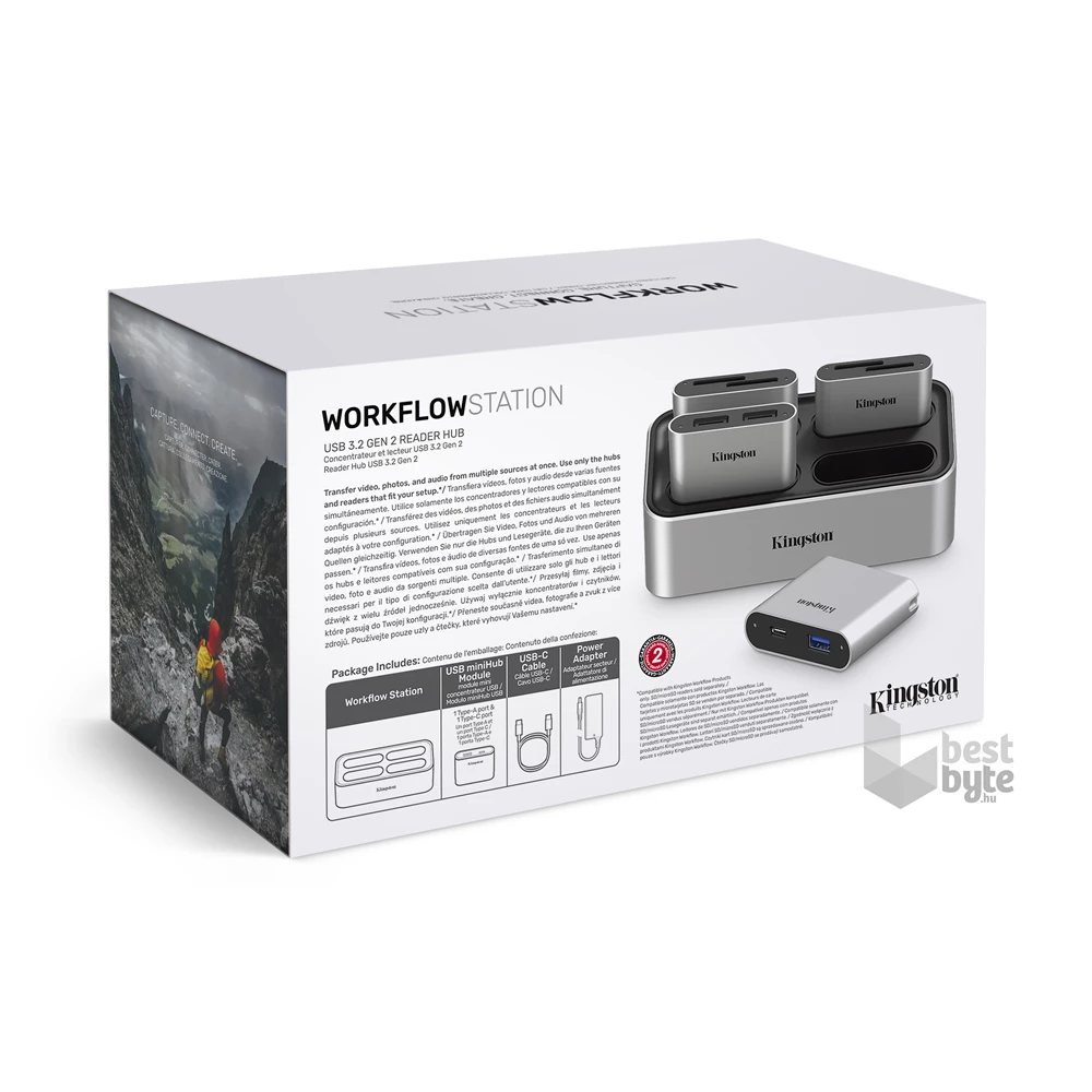 Kingston Workflow USB 3.2 dokkoló és miniHUB