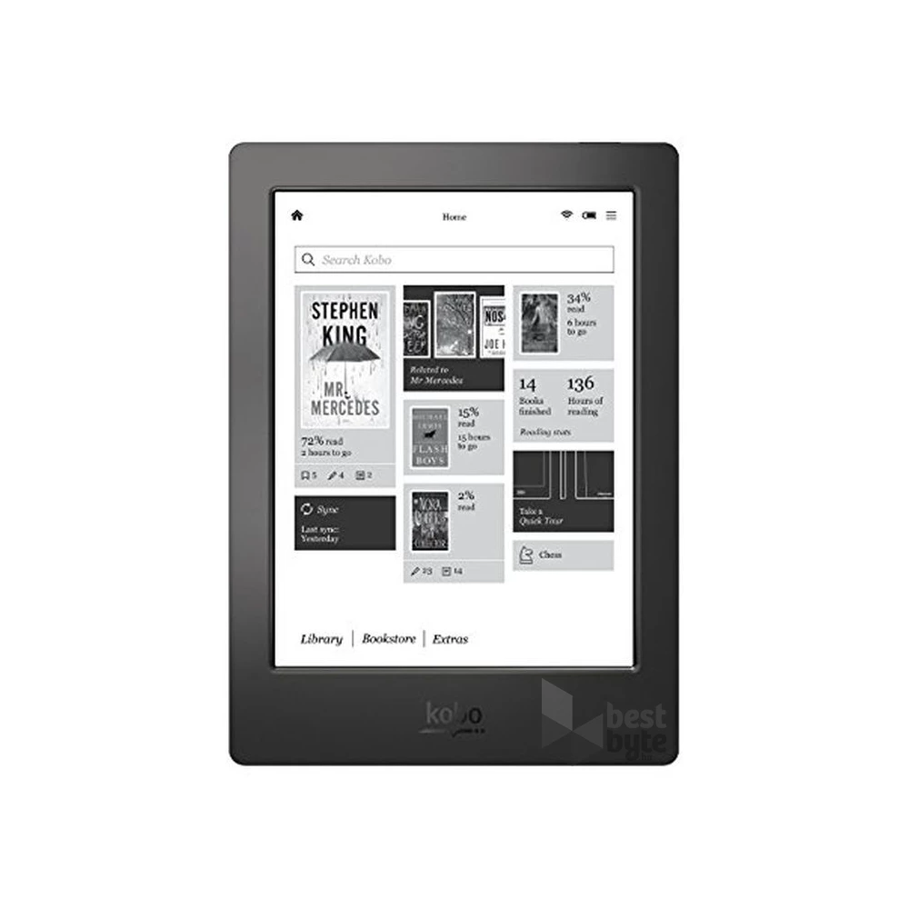 Kobo Aura H2O 2nd Edition fekete E-book olvasó