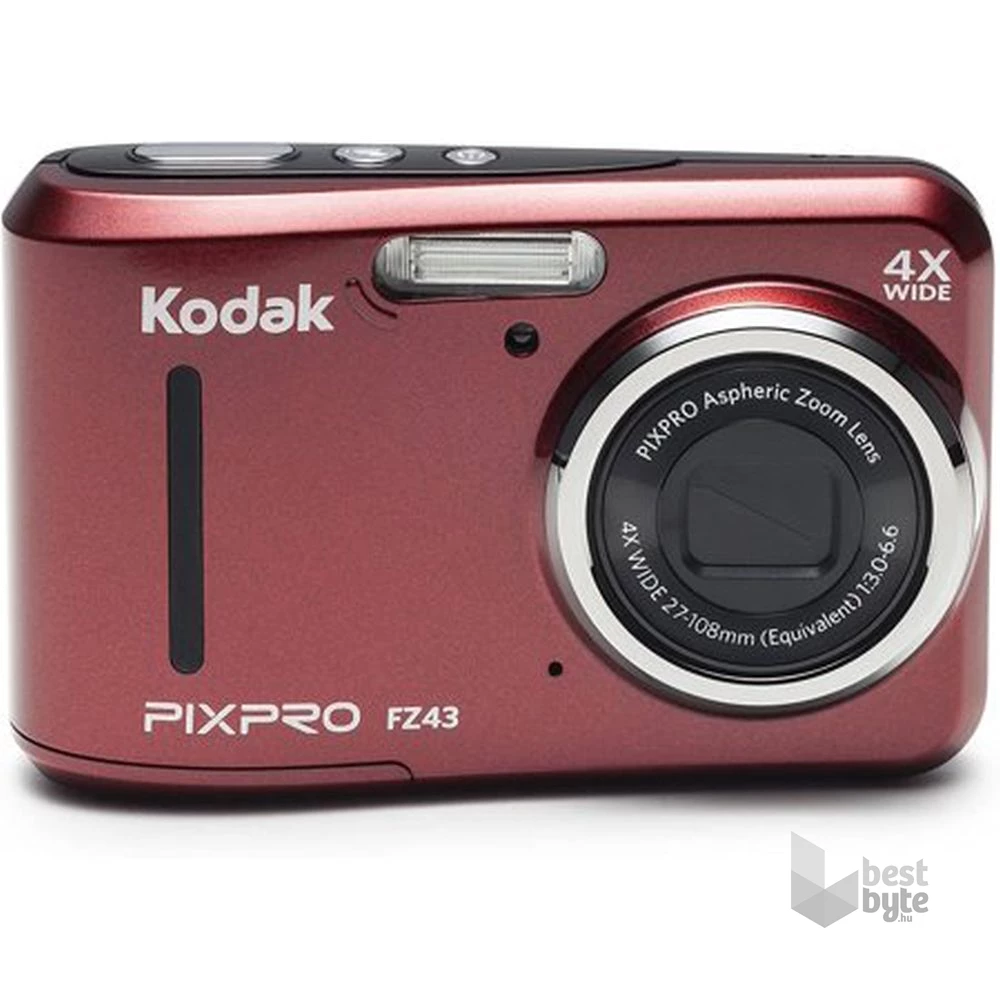 Kodak Pixpro FZ43 vörös digitális fényképezőgép