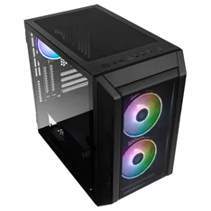 Kolink Citadel Mesh RGB mATX edzett üveg fekete ház