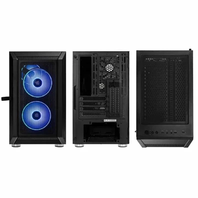 Kolink Citadel Mesh RGB mATX edzett üveg fekete ház