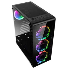 Kolink Observatory Lite RGB ATX edzett üveg fekete ház