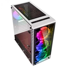Kolink Observatory RGB ATX edzett üveg fehér ház