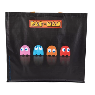 Konix Pac-Man fekete bevásárló táska