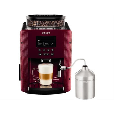 Krups EA816570 Essential tejtartóval piros automata espresszo kávéfőző