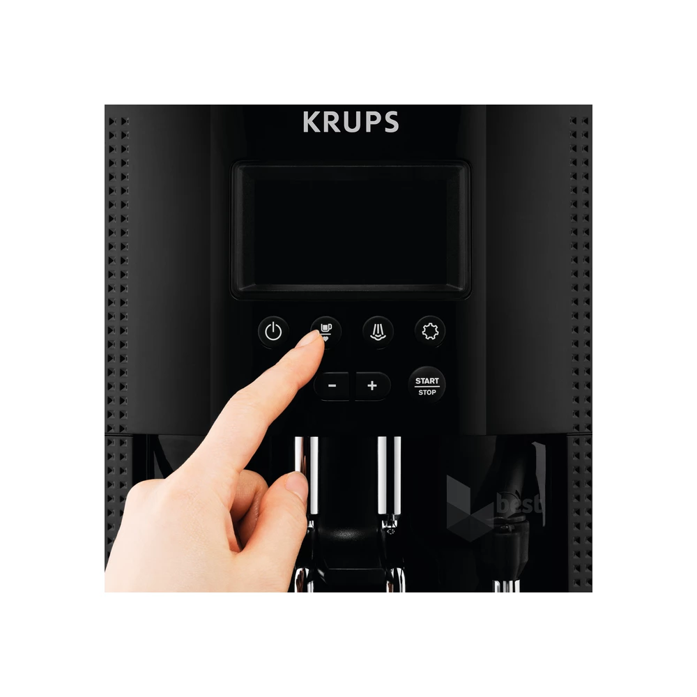 Krups EA816570 Essential tejtartóval piros automata espresszo kávéfőző
