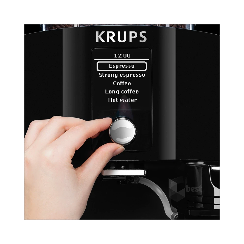 Krups EA829810 Latt`Espresso tejtartállyal fekete automata kávéfőző