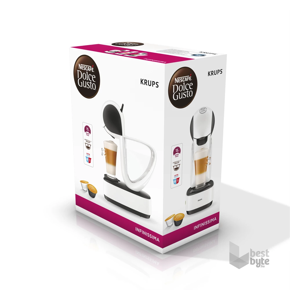 Krups KP170131 Infinissima Dolce Gusto fehér kapszulás kávéfőző