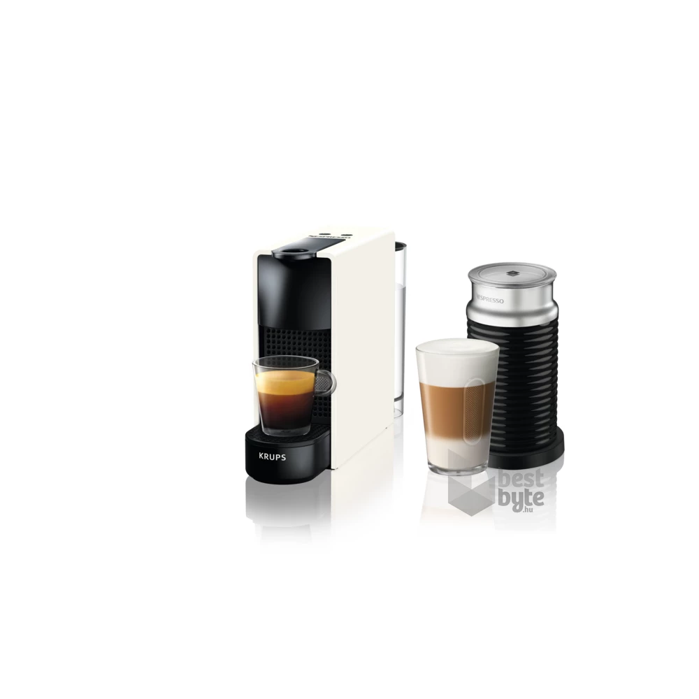 Krups XN111110 Nespresso Essenza Mini & Aeroccino fehér kapszulás kávéfőző