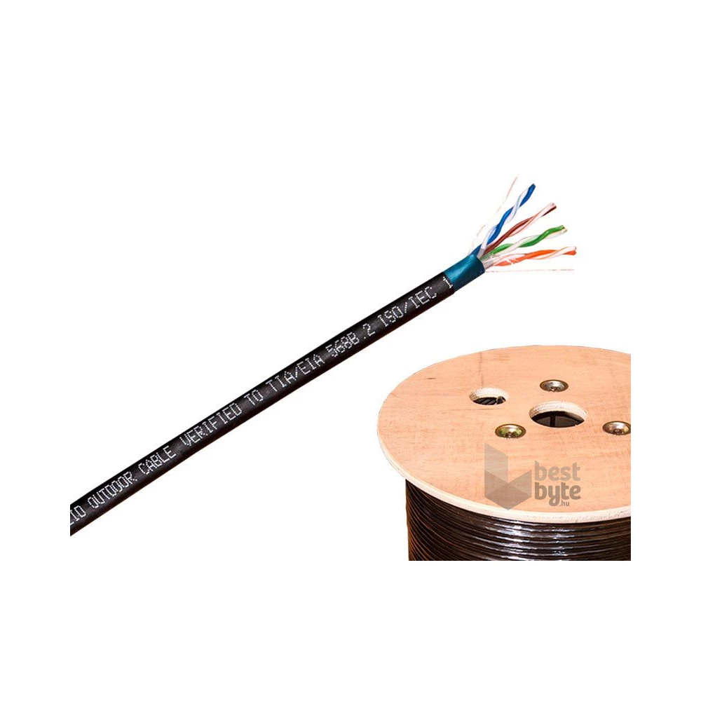 Kültéri Cat.5E FTP kábel 100 méteres tekercs