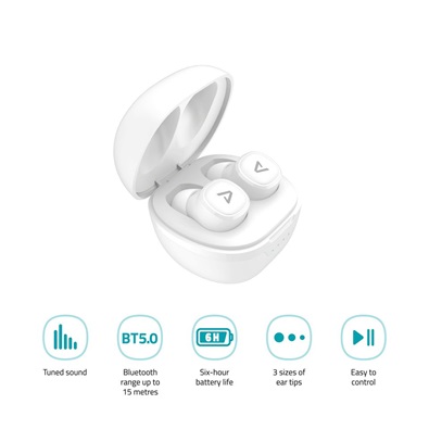 LAMAX Dots2 BT 5.0 TWS bluetooth fehér fülhallgató