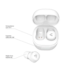 LAMAX Dots2 BT 5.0 TWS bluetooth fehér fülhallgató