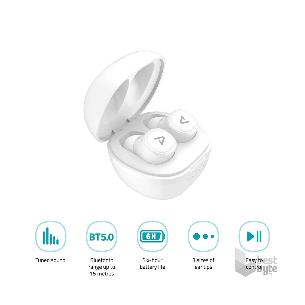 LAMAX Dots2 BT 5.0 TWS bluetooth fehér fülhallgató