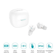 LAMAX Dots2 Touch TWS bluetooth fehér fülhallgató