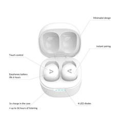 LAMAX Dots2 Touch TWS bluetooth fehér fülhallgató