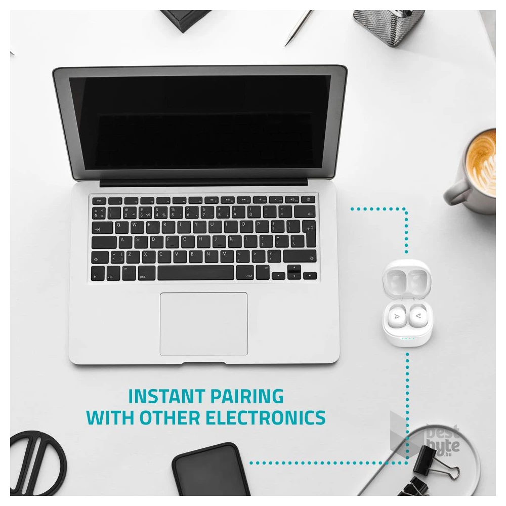 LAMAX Dots2 Touch TWS bluetooth fehér fülhallgató