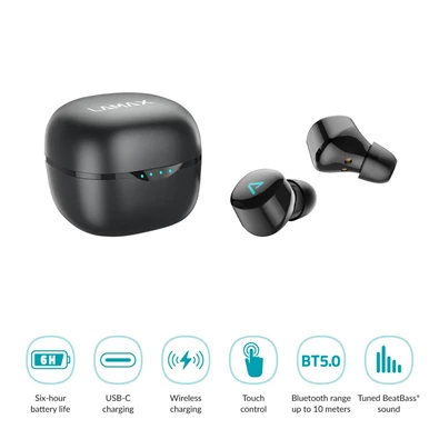 LAMAX Dots2 Touch TWS bluetooth fekete fülhallgató