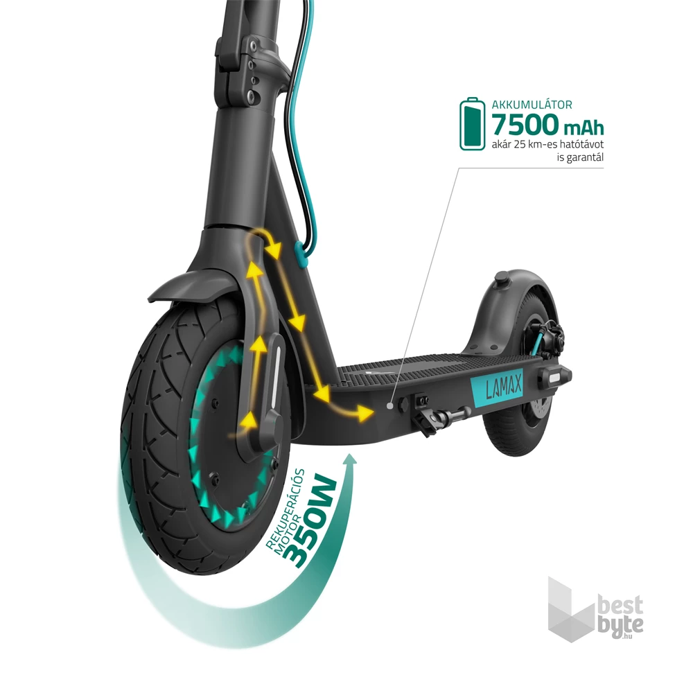 LAMAX E-Scooter S7500 Plus 350W/7,5Ah elektromos roller