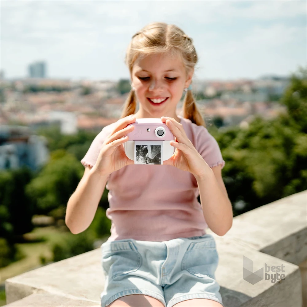 Lamax InstaKid2 Play - pink hőpapíros rózsaszín gyerek fényképezőgép