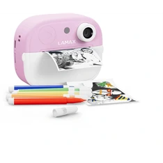 Lamax InstaKid2 Play - pink hőpapíros rózsaszín gyerek fényképezőgép