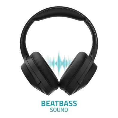LAMAX Muse2 vezeték nélküli bluetooth fekete fejhallgató