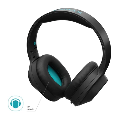 LAMAX Muse2 vezeték nélküli bluetooth fekete fejhallgató