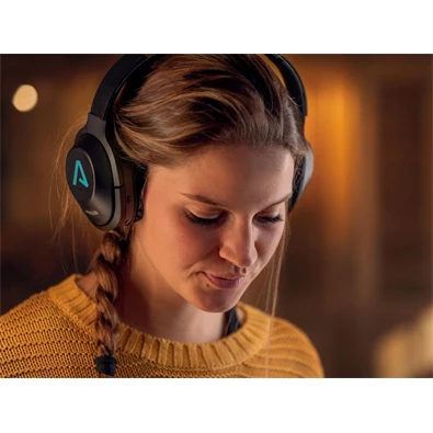 LAMAX Muse2 vezeték nélküli bluetooth fekete fejhallgató