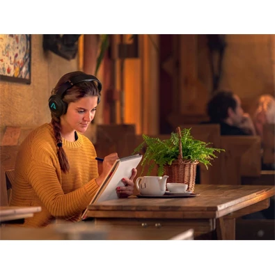 LAMAX Muse2 vezeték nélküli bluetooth fekete fejhallgató