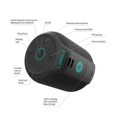 LAMAX Sounder2 Mini bluetooth hangszóró
