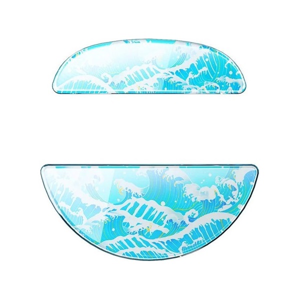 LAMZU Atlantis OG V2 Glass egértalp kék