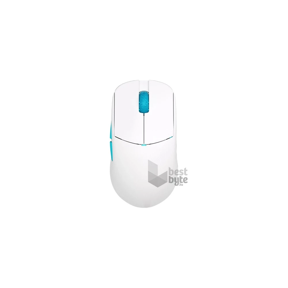 LAMZU Atlantis mini PRO optikai USB / vezeték nélküli gaming egér fehér