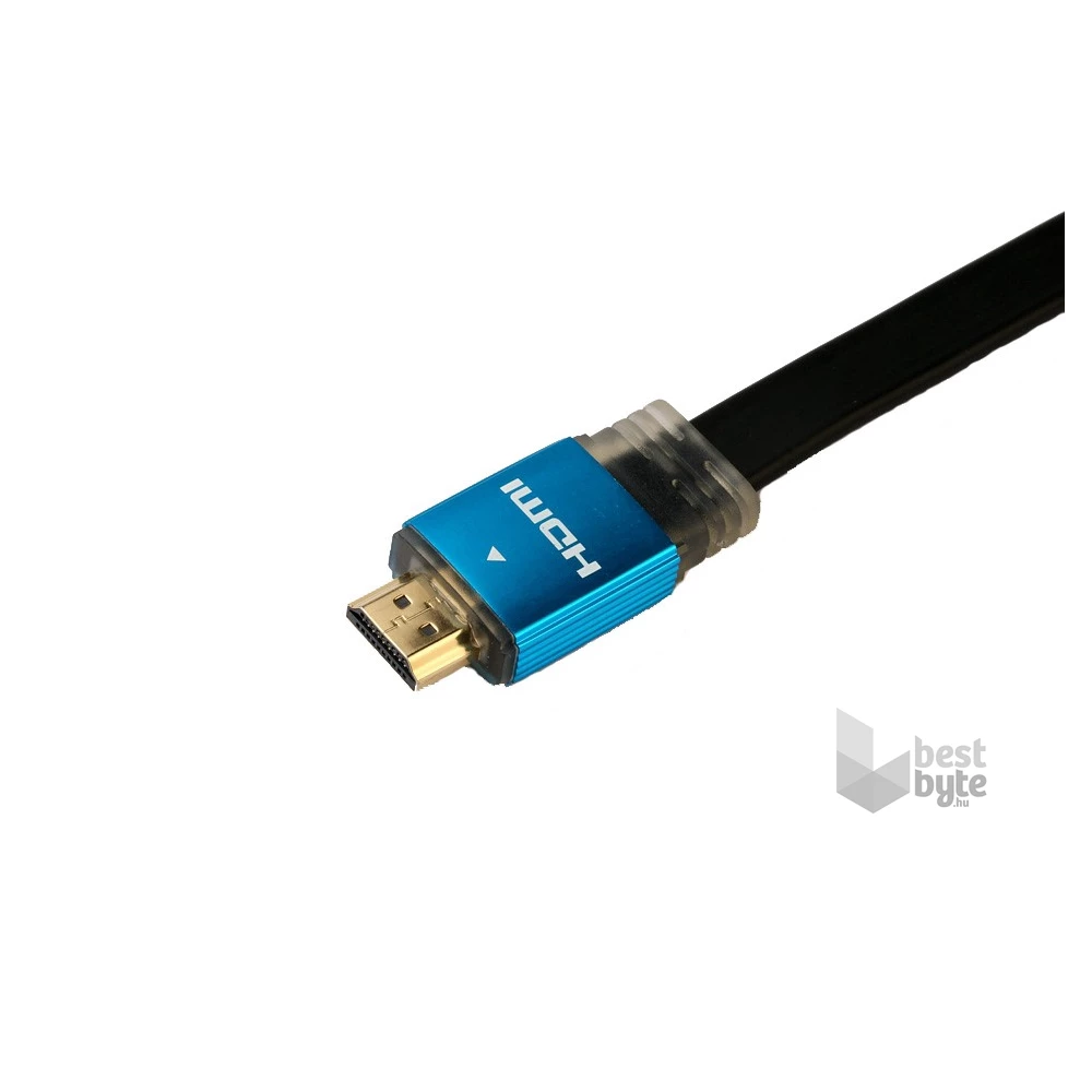 LED Sound LSHDMI5MV2 aranyozott 1.4 lapos 3D HDMI kábel ethernettel, 5 méter