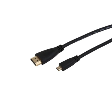 LED Sound LSMHDMI1M aranyozott 1.4 3D Micro-HDMI - HDMI kábel, 1,5 méter