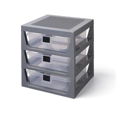 LEGO 3 fiókos tároló, szürke