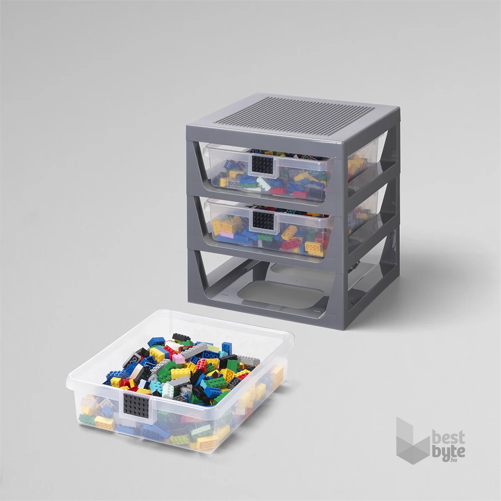 LEGO 3 fiókos tároló, szürke