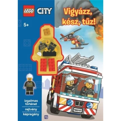 LEGO City - Vigyázz, kész, tűz - Izgalmas történet - Rejtvény - Képregény - Minifigura