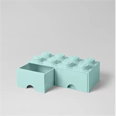 LEGO Fiókos tárolódoboz 2x4, Aqua