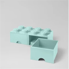 LEGO Fiókos tárolódoboz 2x4, Aqua