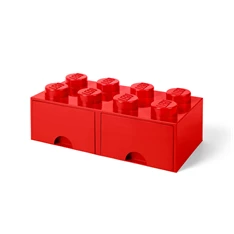 LEGO Fiókos tárolódoboz 2x4, piros
