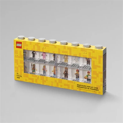 LEGO Minifigura vitrin, 16-db-os, szürke
