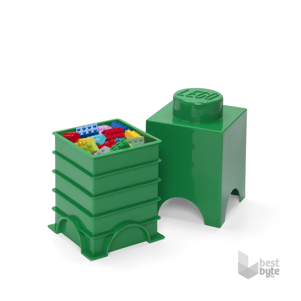 LEGO Tárolódoboz, zöld (1,2 literes)