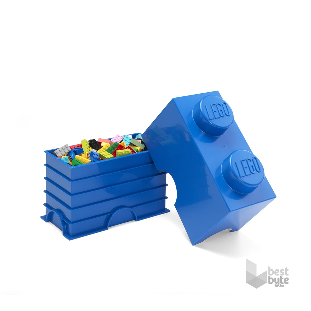 LEGO Tárolódoboz 2x1, kék (2,6 literes)