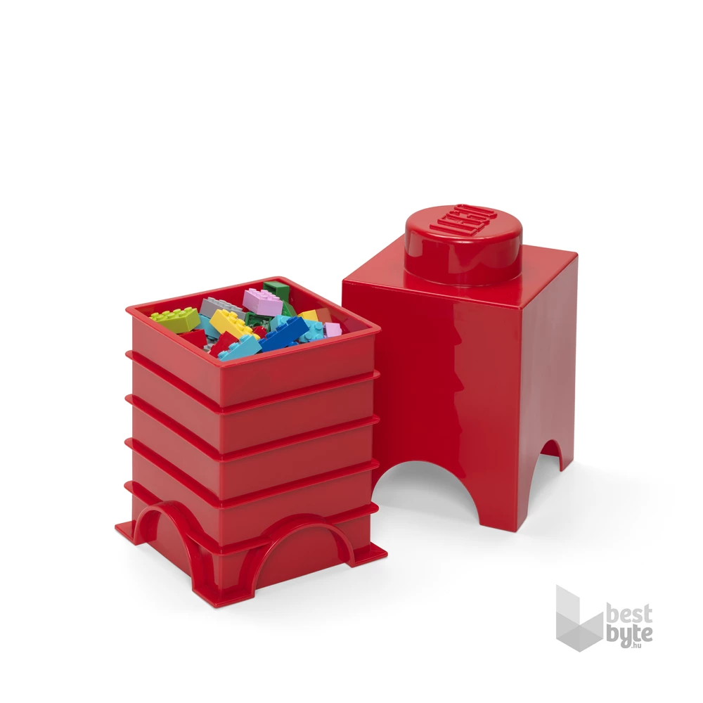 LEGO Tárolódoboz 2x1, piros (2,6 literes)