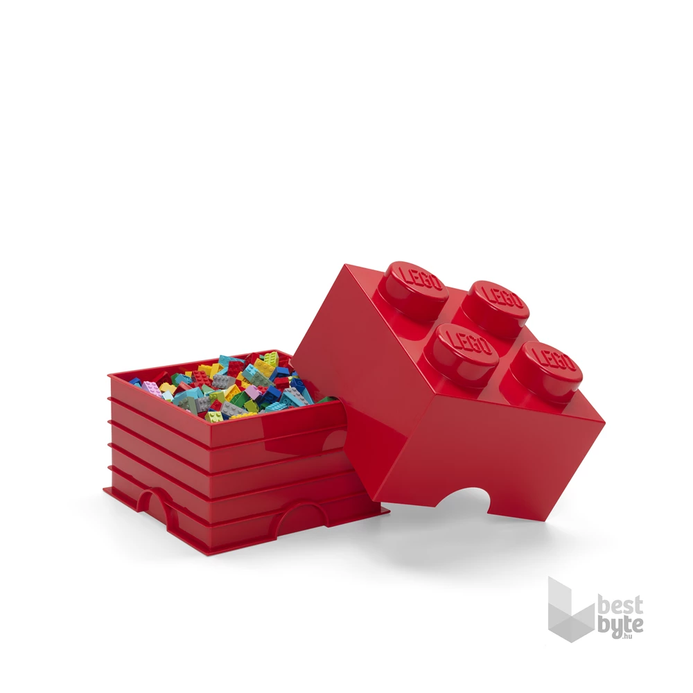 LEGO Tárolódoboz 2x2, piros (5,6 literes)