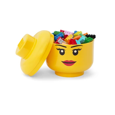 LEGO Lány tárolófej, kicsi (2 literes)