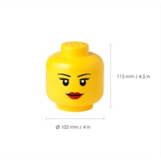 LEGO Tároló fej szett, mini, 4 db-os