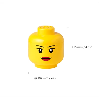 LEGO Tároló fej szett, mini, 4 db-os