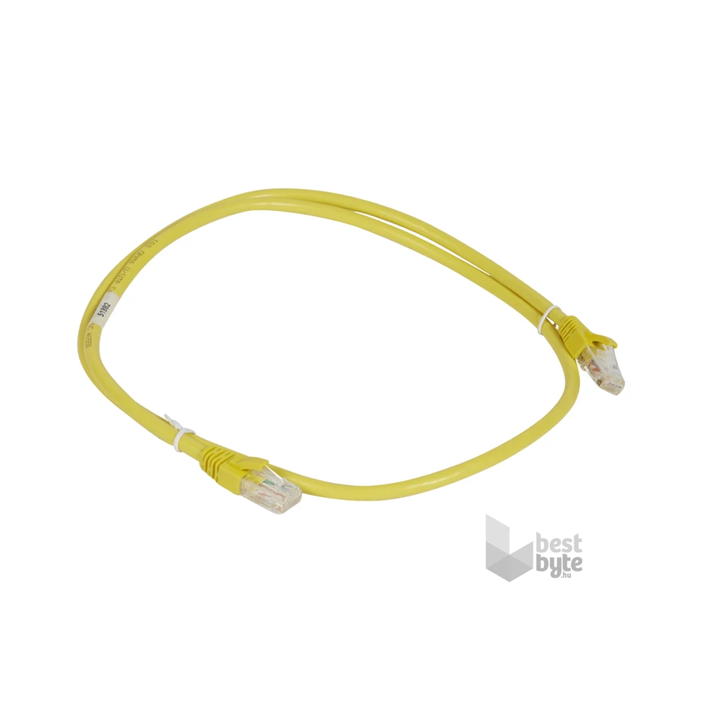 Legrand Cat6A (U/UTP) sárga 1 méter LCS3 árnyékolatlan patch kábel